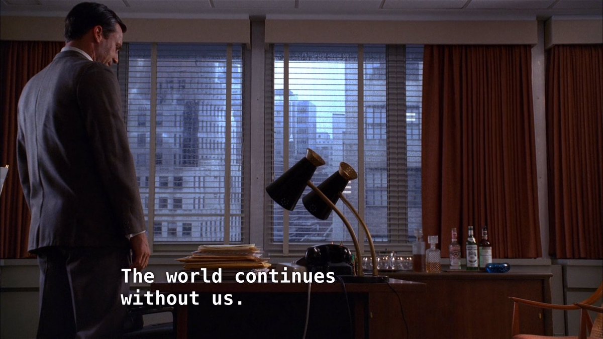 madmenpics's tweet photo. “Meditations in an Emergency”
(Season 2, Episode 13) https://t.co/WQuy5ciOKp