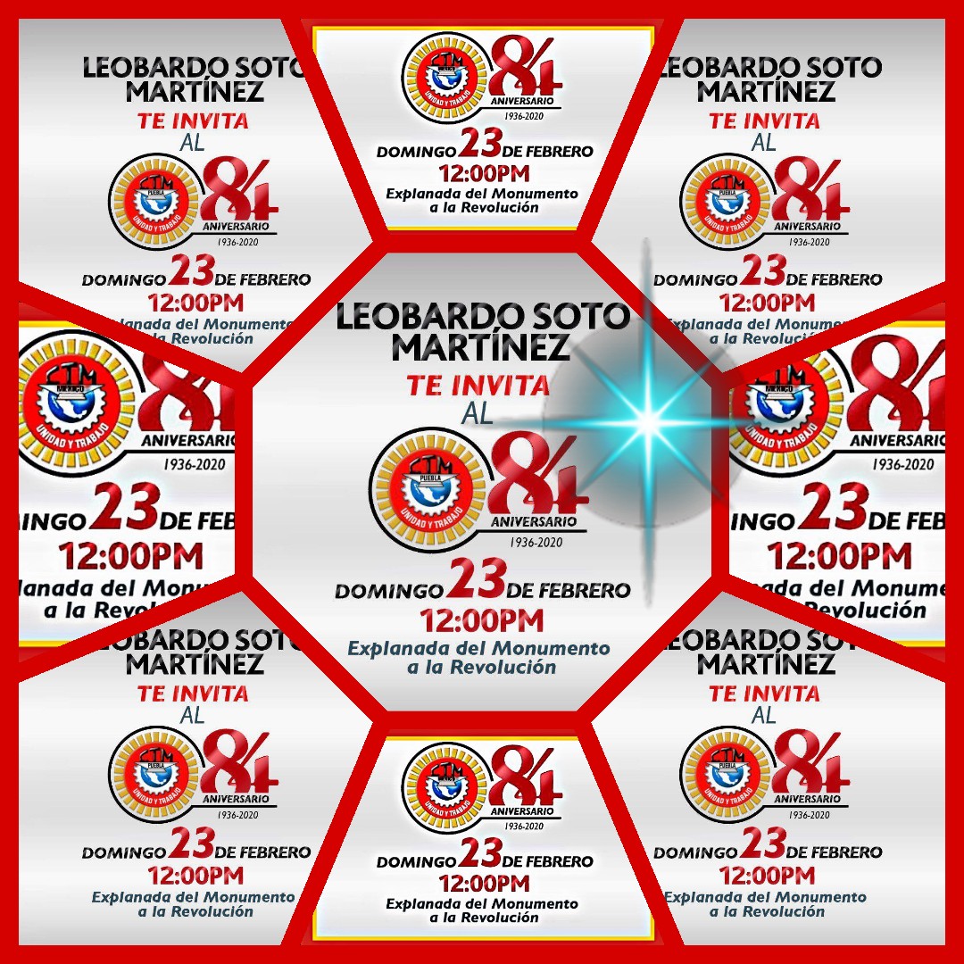 jcbonitojulio's tweet photo. @CarlosAceves_  @CTM_MX @CTMPuebla @leobardosoto Las y los cetemistas de México 🇲🇽 estamos listos para la celebrar nuestro 84 Aniversario ¡Hagamos sentir la voz de las y los trabajadores! Con unidad y trabajo 🇲🇽CTM 84 Aniversario🇲🇽 @seffh @alfonso_josema @CTMSALGADOFERN1 https://t.co/XojYTknMh5
