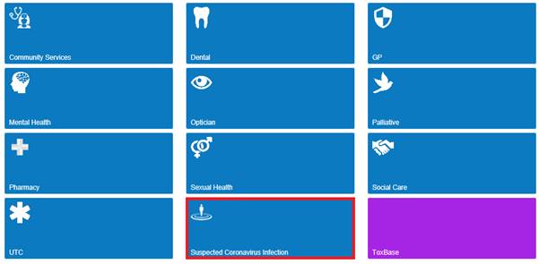 MiDoS now has the capability to identify Coronavirus assessment services on MiDoS . To identify these, simply search for the term ‘Coronavirus’ using advanced search or select the new Coronavirus quick search service tile. #MiDoS #swasFT