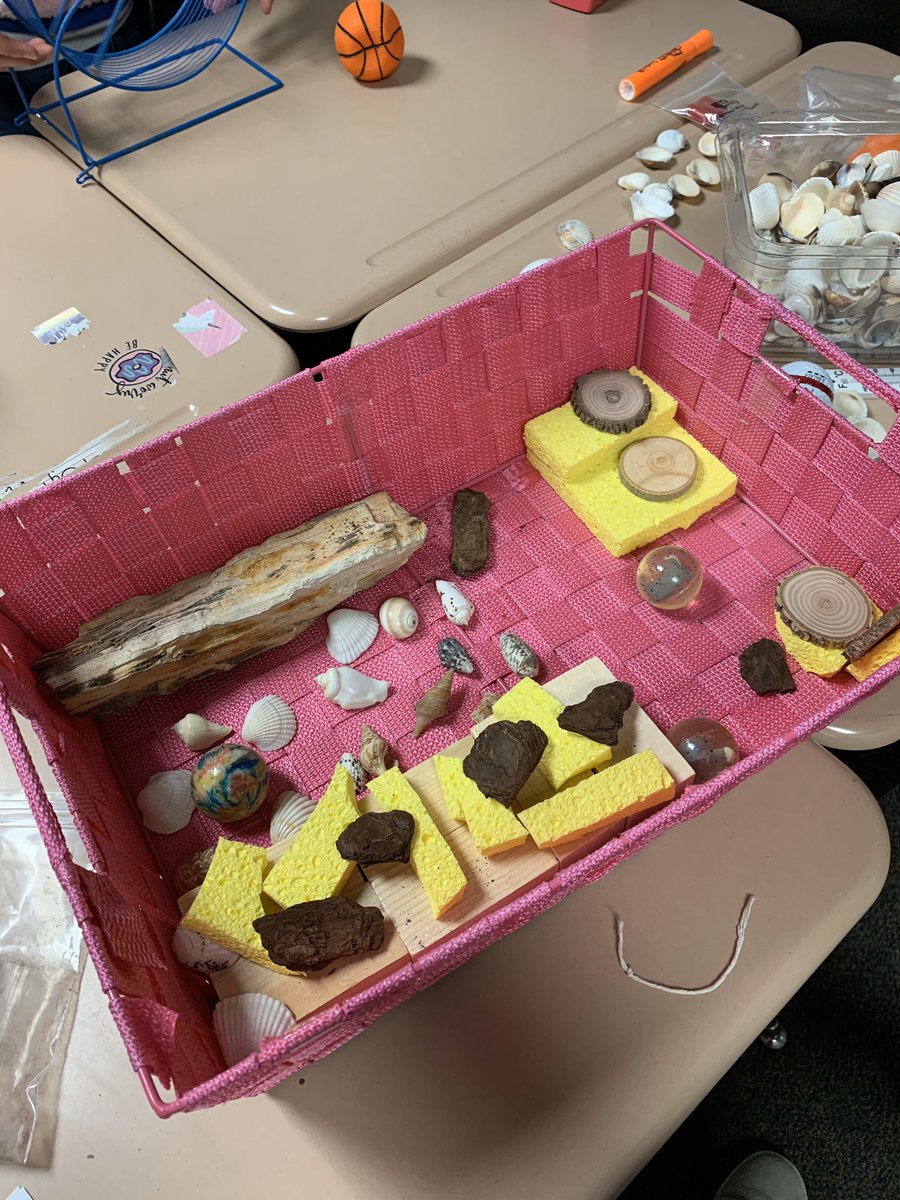Using our resources to design a play pen for our hermit crabs before we start our hermit crab unit and the crabs show up on Monday! <a href="/ElementaryMJ/">MJ Miller Elementary</a> #lwisd #sped