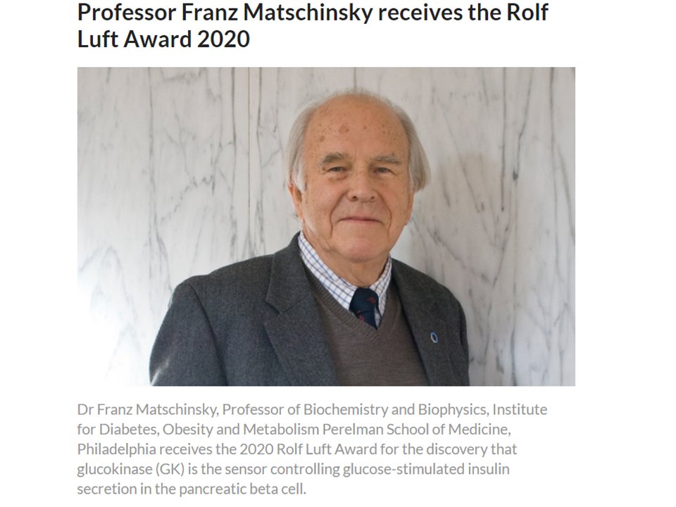DanielJDrucker's tweet photo. A scholar, scientist, Editor, leader and gentle giant in the #diabetes #islet #glucokinase field recognized with the Luft Award by @karolinskainst @PennIDOM @PennMedNews @PennMedicine @EASDnews @AmDiabetesAssn https://t.co/fjM53fMc2X