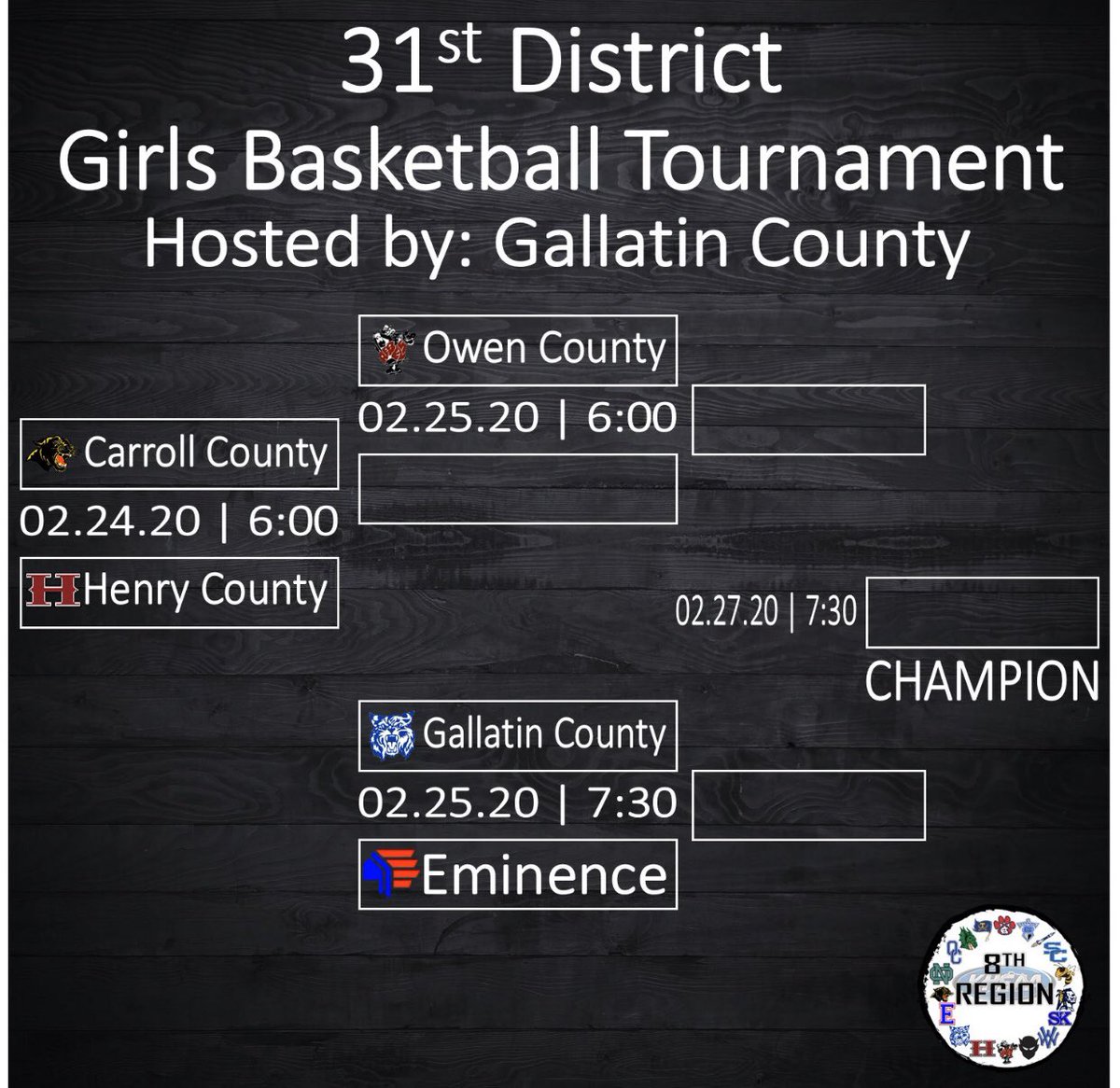 Next week the Lady Rebels Basketball team will be playing in the 31st District Tournament at Gallatin County HS.  Make the trip to Warsaw and support these young ladies.

#OCGB 🏀
#RebelsNation
#WEareOC
#REPtheO
