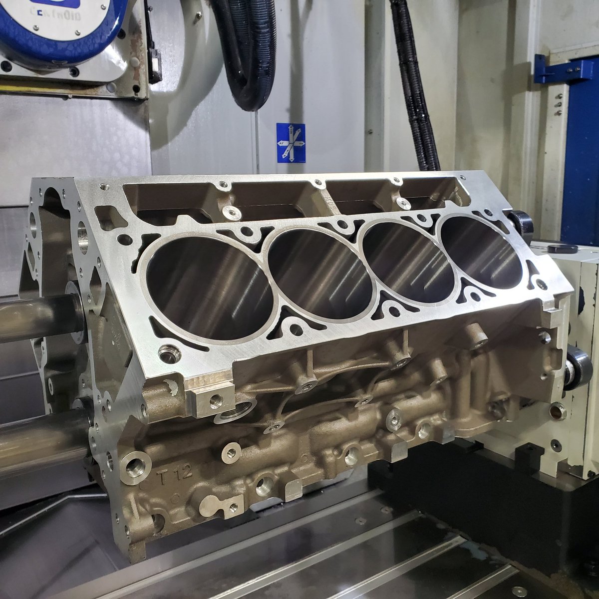 TexasSpeed's tweet photo. Fresh TSP Resleeve Block ๐ getting all machined up and finished! #FreshEngine #TexasSpeed https://t.co/dKIaHsZQk2