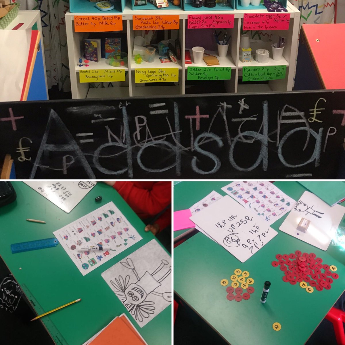 CorpusChristi_K's tweet photo. P4 were using a budget to buy materials to create an alien! A bargain for under ten pounds?! #calculatingchange @glasgowcounts @MathsScot @mathsnoproblem #money #creativeclassrooms #collaborative #teamwork https://t.co/90s7QpHXTx