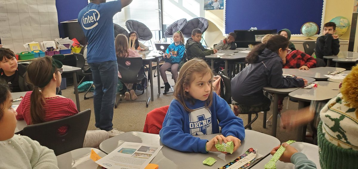 Intel engineers came to Orenco today with a design activity and a positive message about engineering! #EngineersWeek <a href="/intel/">Intel</a>