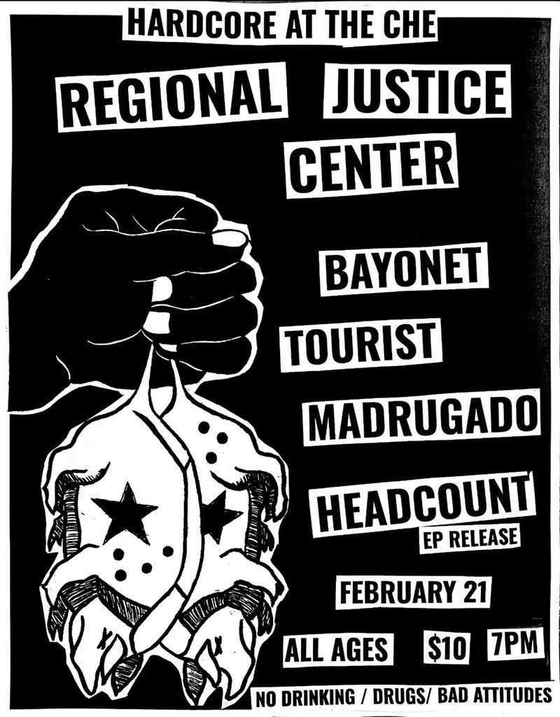HARDCORE AT THE CHE. ONE NIGHT ONLY.