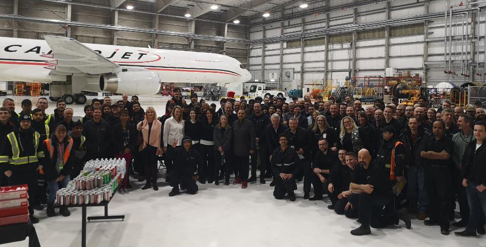CargoJetAirways's tweet photo. Our dedicated team is the soul and backbone of Cargojet.  Today we celebrate them, and honour them as we celebrate 18 years of unmatched client service.  We couldn’t have done it without you!! #cargoculture #jetvibes #18years https://t.co/t0UOs9URwD