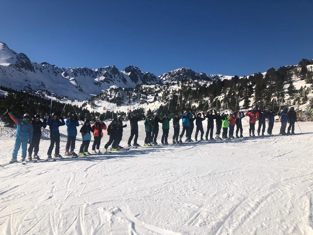 Last day of skiing completed! The progress from Day 1 to today was exceptional and all the boys should be proud! More importantly no injuries!! We will be posting videos of the boys skiing, over the next two days so keep your eyes peeled! #andorra2020 #blackandgreenskiingmachine