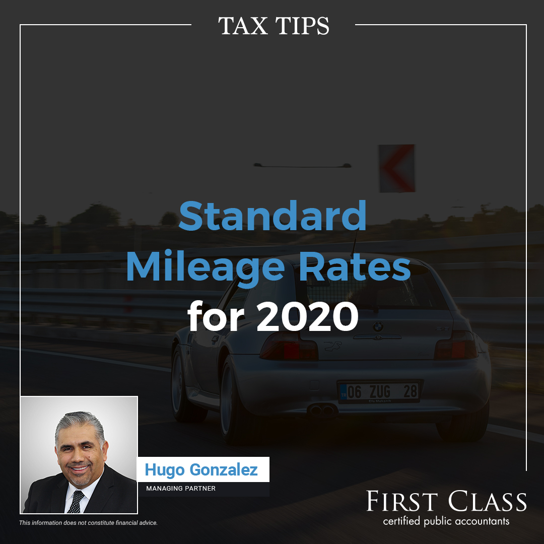 FirstClassCPA's tweet image. Here are the new #mileage #rate for 2020. 

firstclasscpa.com/archive.php?ar…