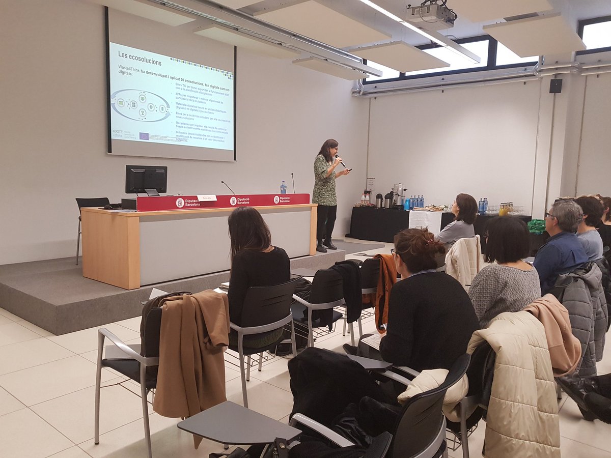 .<a href="/MVGambao/">Marta Vila 🎗</a>: "The <a href="/waste4think/">Waste4Think</a> project has developed and used 20 digital and non-digital #ecosolutions: #ICTtools, APP, educational materials and much more! On the course "Communication tools and users monitoring #wastecollection <a href="/COAMBcat/">COAMB</a>