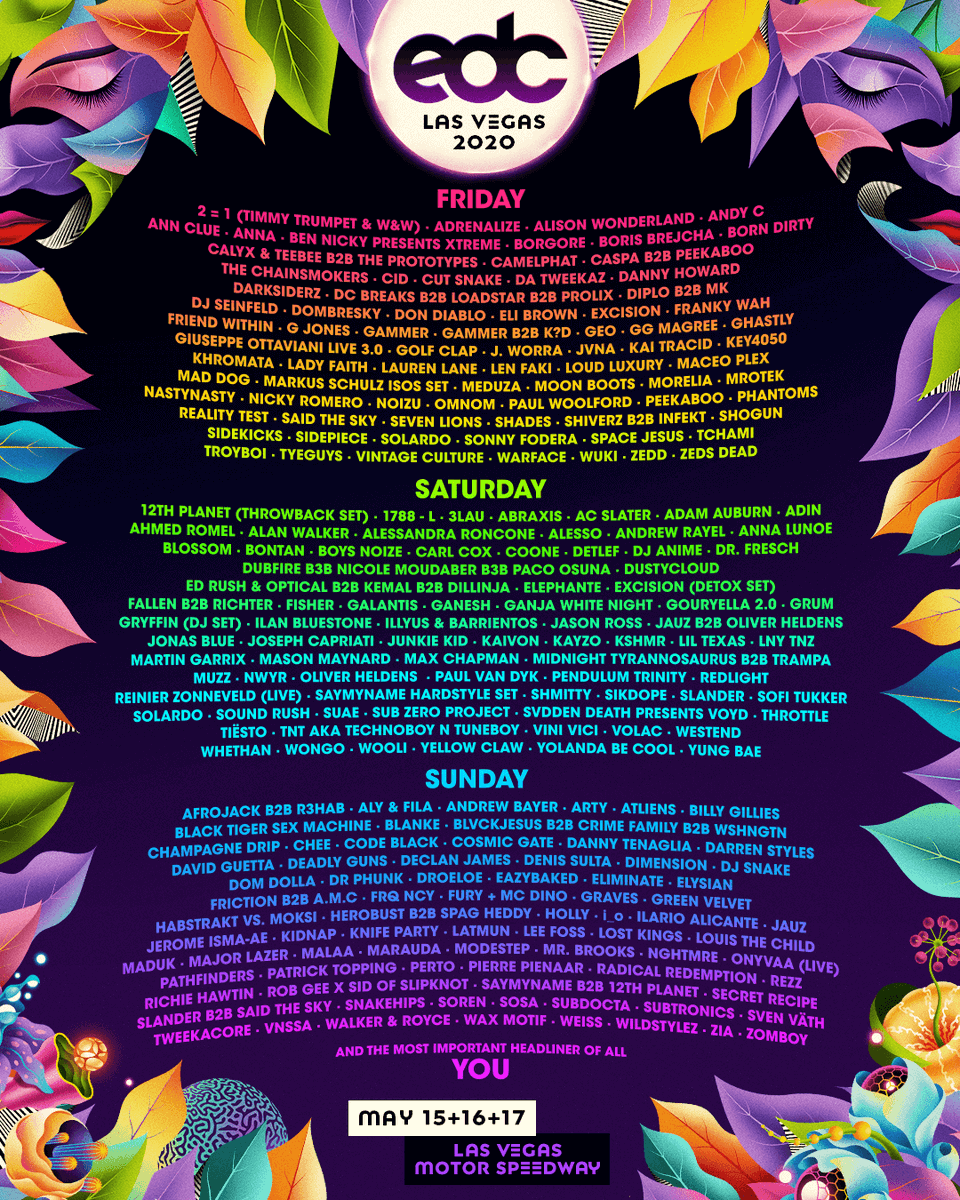 Festive Owl Retweet Follow To Win Edc Lasvegas Reveals Lineup Excision Zedsdead Officialrezz More Enter To Win 2 Tickets Now From Tfo X Thexchange Tix Bonus Entries