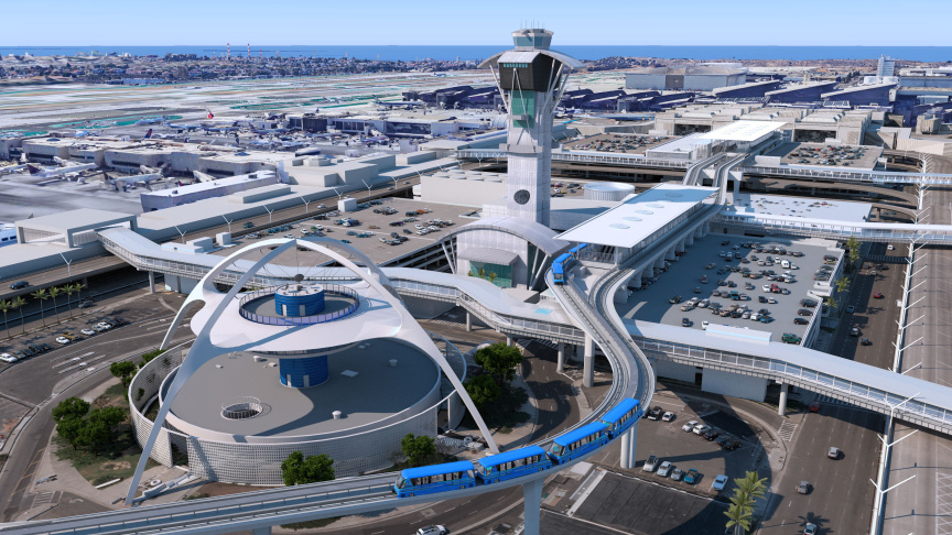 watrydesign's tweet image. Want a preview of the Automated People Mover at #LAX? These 3-D models will give you a tour, including its connection to the Intermodal Transportation Facility-West! 

The LAX People Mover: A First-Look At The (Very Cool) Visuals: ow.ly/aWli50yszjr