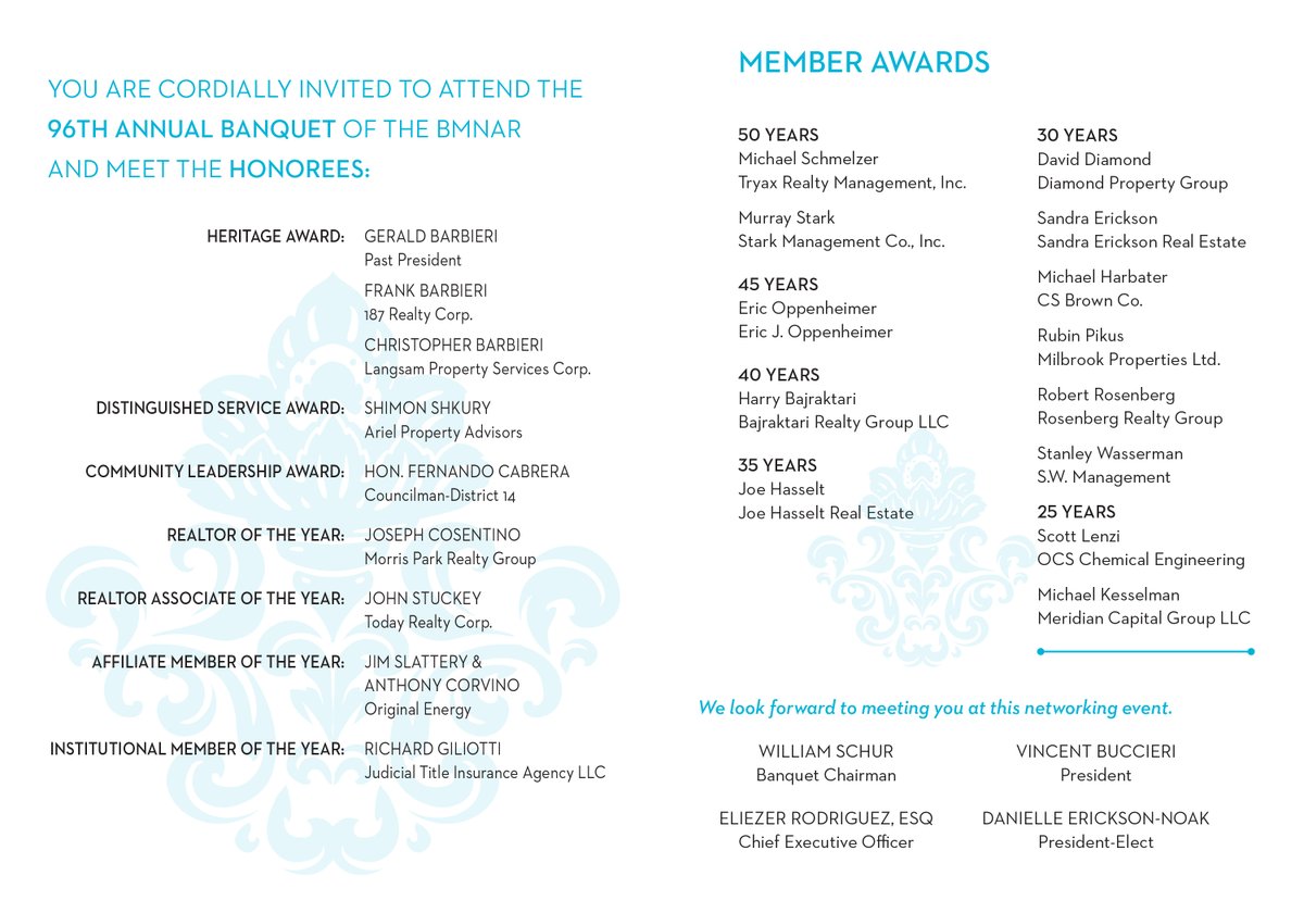 originalenergy's tweet photo. Congratulations to our very own James Slattery &amp; Anthony Corvino for being named as Affiliate Member Of The Year at #BMNAR's 96th Annual Banquet. #OriginalEnergy #BMAR #Realty #Energy 

Join us at this great event on April 29th.

more info/rsvp Janine at: j.mosher@bmar.org https://t.co/5QJcGxBvEI