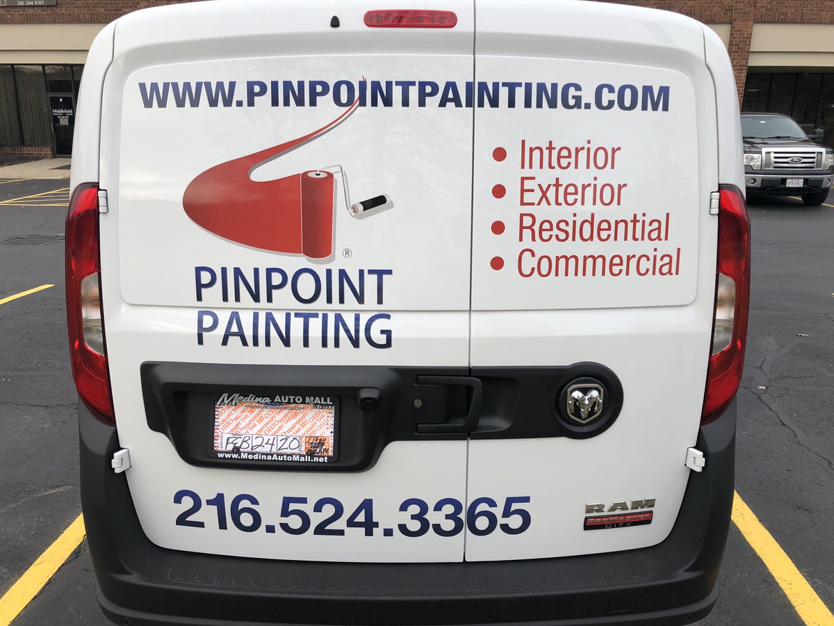 PinpointPaint's tweet photo. Check out our new ride made by Lake Erie Graphics , coming to a project near you! https://t.co/5llmPwUvG8