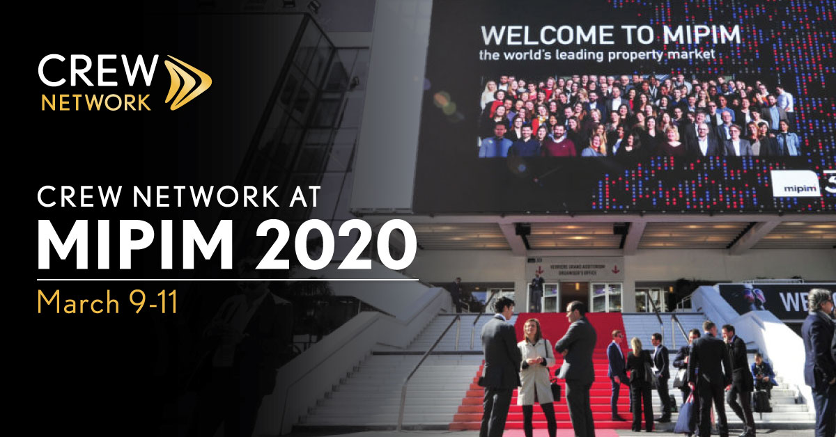 CREW_Network's tweet photo. Attending #MIPIM2020? Add our business #networking events to your agenda. Meet our leaders and make new business connections. Learn about our global expansion and how you can impact the industry by supporting our research: https://t.co/A6Cll6OFAR #MIPIM #CWMIPIM #webuildthis https://t.co/peMDqPACaJ