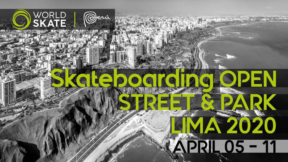 🔈Check more info about the Lima #skateboarding Open 2020 

➡️ bit.ly/39REVjv 

#olympicskateboarding #RoadtoTokyo2020 #RoadToTokyo