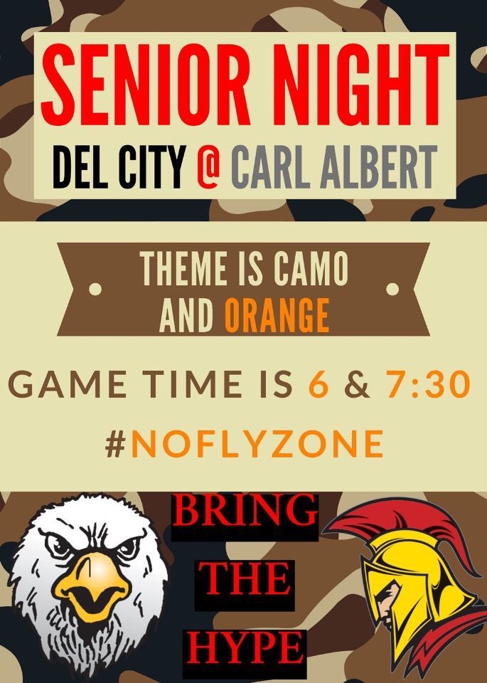 ca_crazies's tweet photo. SENIOR NIGHT @6 and @7:30 WEAR YOUR CAMO AND ORANGE 🟠🟤🟠❕ https://t.co/JSKa8efjNq