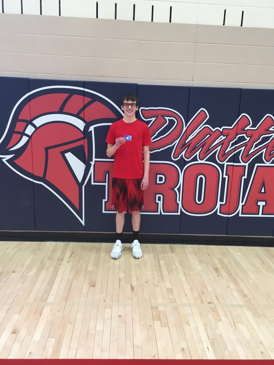 PlatteviewStuco's tweet photo. Frosh Andrew Dierking taking a break in Weights Class to be awarded Student of the Month https://t.co/JtpAujlwA1