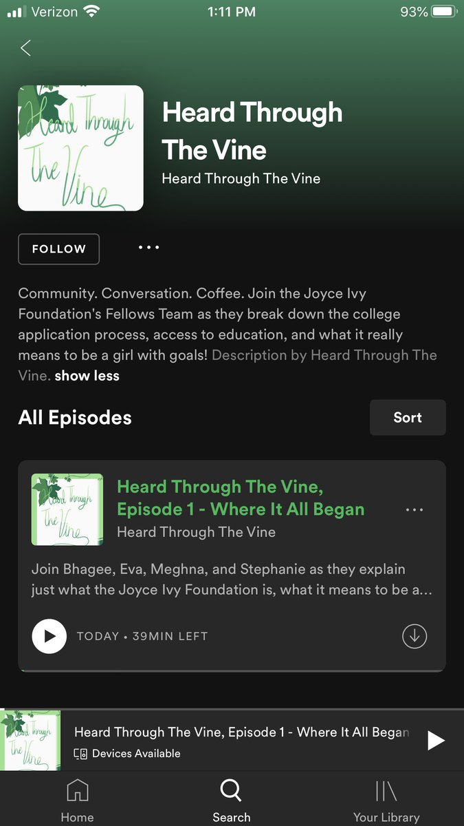 jif_scholars's tweet photo. This just in-- Heard Through The Vine can also be listened to on Spotify! https://t.co/OPn44BqHpa
