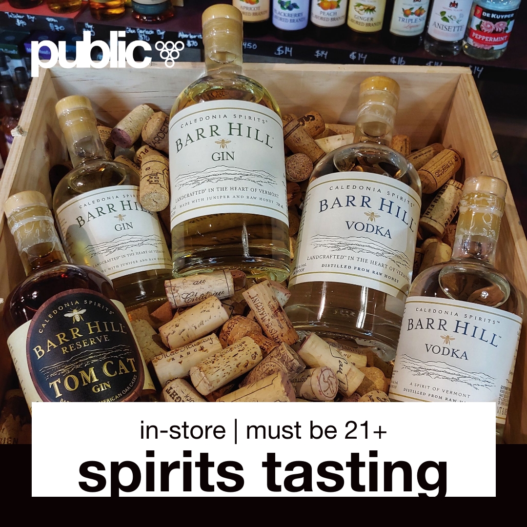 publicprinceton's tweet photo. 🚨 spirits sampling 🚨 Stop in today, starting at 4pm &amp; sample a few spirits from our friends @CaledoniaSpirit! In-store | must be 21+ 
•
cheers!🐝
#RaiseYourBarr #Gin #Vodka #LandCrafted #TomCatGin #WinterIsForGin #CraftGin #BarrHillGin #BarrHillVodka #CraftVodka #PrincetonNJ https://t.co/a9Paou1dJ5