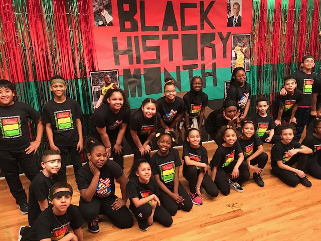 missionsociety's tweet photo. Happy Friday, Mission family! Before we head into the weekend, we wanted to share this awesome photo of our P.S. 85 students putting on a show in celebration of #BlackHistoryMonth2020! https://t.co/eerYTDIx3a