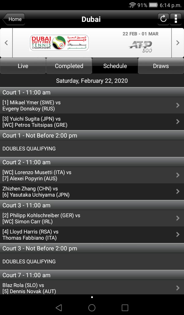 Best of luck to <a href="/SimonCarr783772/">Simon Carr</a> who is in action in the <a href="/DDFTennis/">Dubai Tennis Champs</a> tomorrow against Philip Kohlschreiber, career high 16. This should be a great experience for Simon. His match kicks off at 7am Irish time. I'll keep up to date with the match, come on Simon! #irishontour