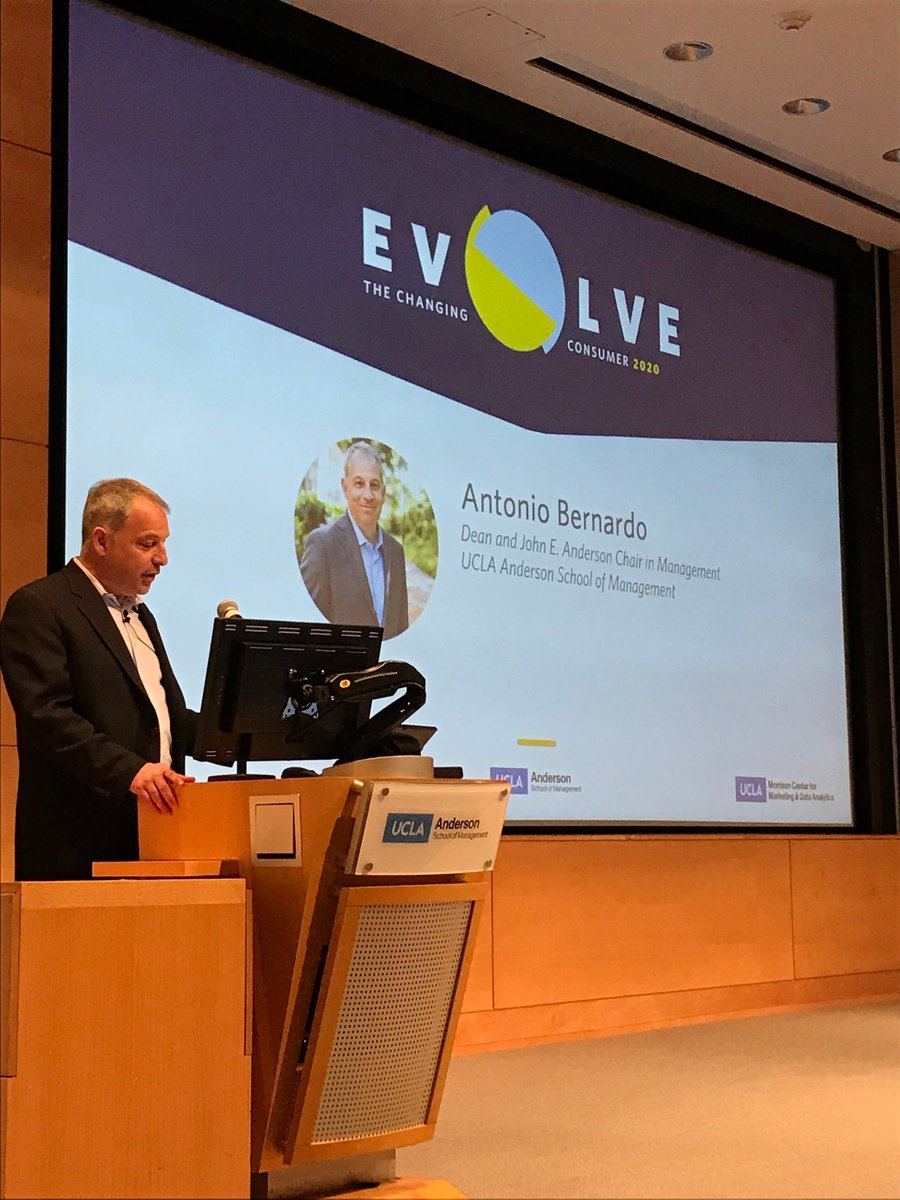 uclaanderson's tweet photo. Now in its 4th year, EVOLVE has become a tradition at @uclaanderson, and I'm proud of our students for recognizing the need for a broad sharing of information around these important issues -- and for creating and organizing the event.
- Dean Tony Bernardo during the #EvolveConf https://t.co/UqOBHv8ZkW