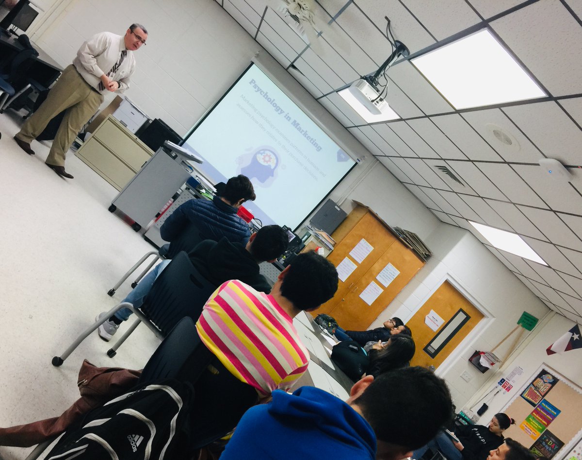 DARamirez77's tweet photo. Thanks to Mrs. Barboza at Sharyland High School for inviting me to talk to her class about #Marketing. #CTESkills @SISDnews https://t.co/g2IHY7RO7J