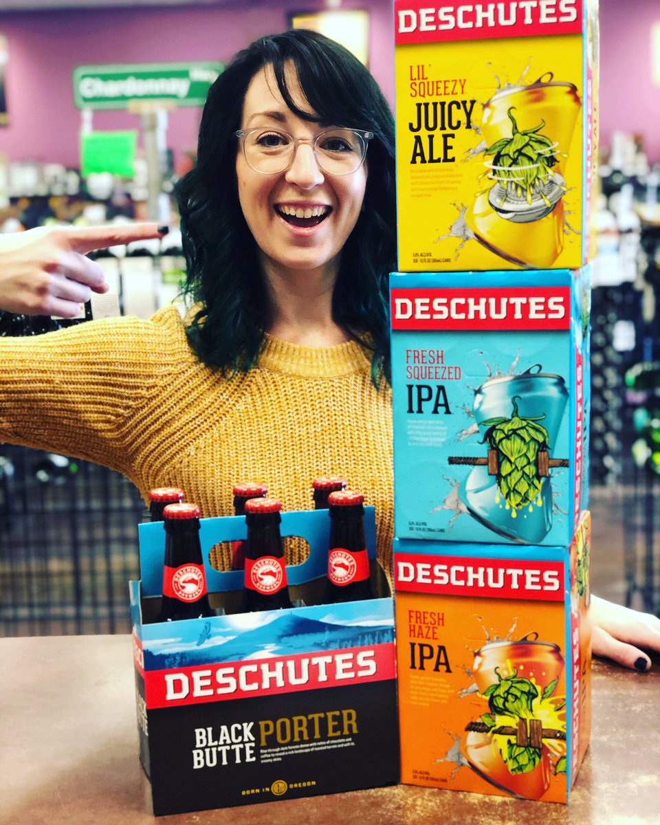 2ndstreetwine's tweet photo. @deschutesbrewery is finally here! #blackbutteporter #freshhaze #freshsqeezedipa #lilsqueezyjuicyale https://t.co/05zfGWAcvs