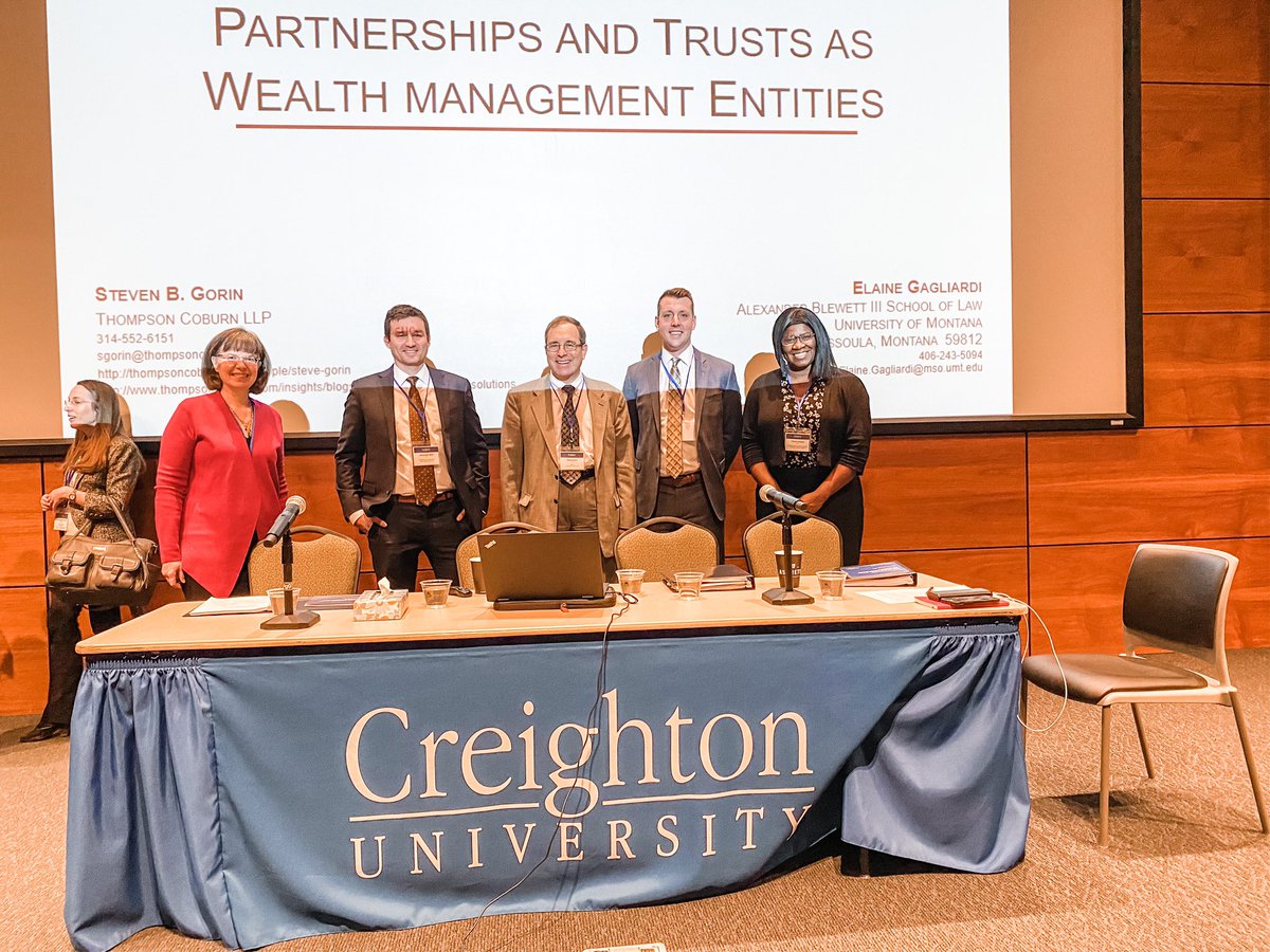 Thank you to Alexander Wolf and Anthony DeLuca <a href="/KoleyJessen/">Koley Jessen</a> for providing expertise on decanting and its future role in Nebraska. Also thank you to Steve Gorin and Professor Elaine Gagliardi for explaining how LLPs can be used for trust vehicles. #CreightonLawReviewSymposium