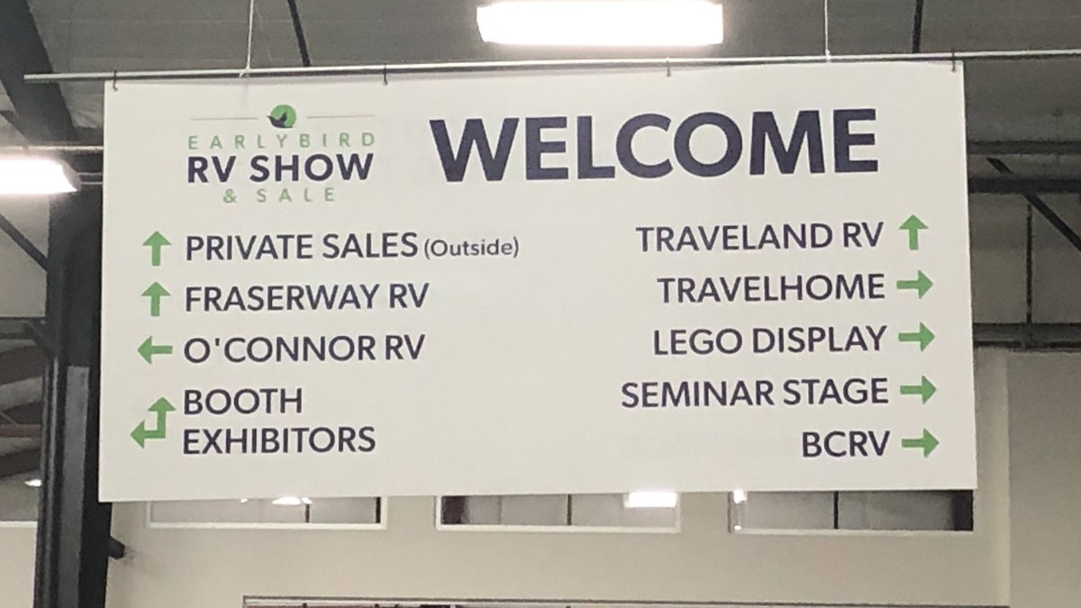 Earlybird RV Show & Sale (@rvshowsbc) on Twitter photo Happy Friday! It’s Day 2 of the 2020 Earlybird RV Show & Sale. Come on down to <a href="/fvTradex/">Fraser Valley Tradex</a> today from 10:00 until 9:00pm to join in on the action. Tickets available online: bit.ly/2Ur1dEk #RVShow #RVLife #GoRVing Happy Friday! It’s Day 2 of the 2020 Earlybird RV Show & Sale. Come on down to <a href="/fvTradex/">Fraser Valley Tradex</a> today from 10:00 until 9:00pm to join in on the action. Tickets available online: bit.ly/2Ur1dEk #RVShow #RVLife #GoRVing