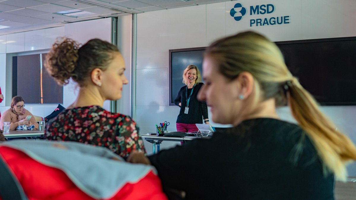 dlted_03's tweet photo. We care about our #Parents! Anita Zubak-O'Connor, Prague IT Hub Lead, spoke to our mothers and fathers about recent news in MSD, followed up by a #Coaching training. #MSDPlaceToBe https://t.co/AigFroQ4u4