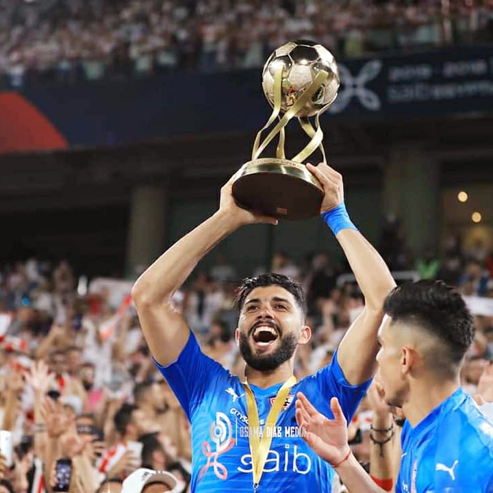 FerjaniSassi's tweet photo. الحمد الله في سنة ونص البطولة الخامسة ليا مع نادي الزمالك و العاشرة في مسرتي 🏆🥇 ⚪🔴❤ https://t.co/LTDxIB7Orl