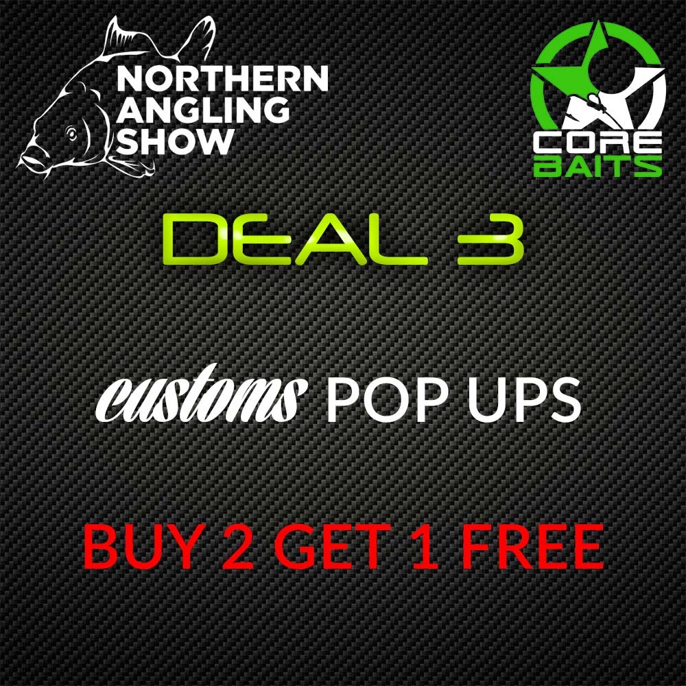 CoreBaits_uk's tweet photo. We can't make the #NorthernAnglingShow this year but that's no reason for you to miss out so here are our Not at the Show deals! PM us to order Quoting which deal 👌 #NoHypeJustBait #CoreBaits #CarpFishing https://t.co/B77IUx5cGv