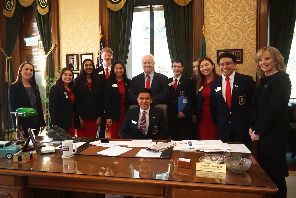WA State Treasurer (@watreasurer) on Twitter photo I had the Washington DECA State Officers today in my office today for a discussion on #leadership and state finances. I shared how my office works to reduce and prevent fraud, and gave them an overview of the state’s debt portfolio.
Thank you for stopping in <a href="/DECA_Washington/">deca_washington</a>! I had the Washington DECA State Officers today in my office today for a discussion on #leadership and state finances. I shared how my office works to reduce and prevent fraud, and gave them an overview of the state’s debt portfolio.
Thank you for stopping in <a href="/DECA_Washington/">deca_washington</a>!