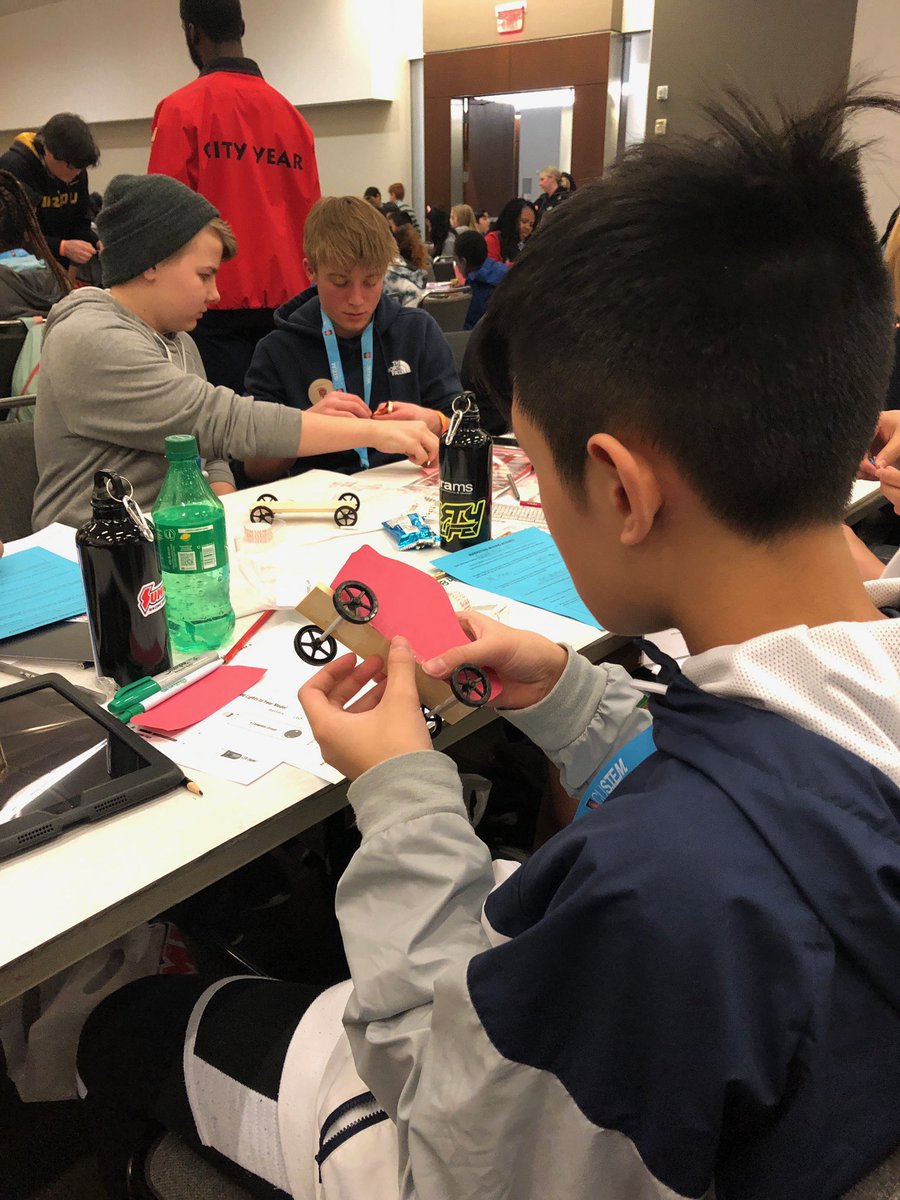 Ten80Ed's tweet photo. LOTS of fun (and #STEM learning) is being had in #KansasCity at the CUS.T.E.M. Car Experience.
#WeRTen80 #SEMAeducation #cars #customcars #drivingSTEM #STEM #STEMeducation #innovation https://t.co/tvnZgy9U95
