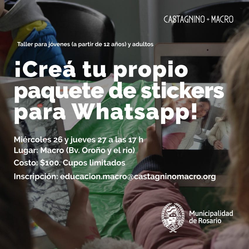 CulturaRosario's tweet photo. ¡Llegó el curso que todes estábamos esperando!🤳😎
Miércoles y jueves de la semana que viene en el Macro
☝Con inscripción previa👀 https://t.co/QpYroKXI1A