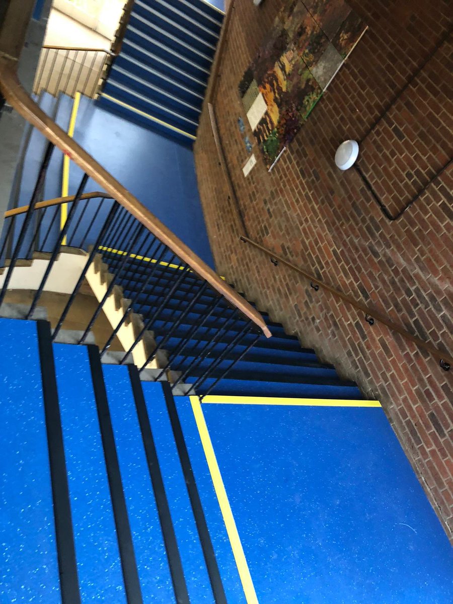 Total_Flooring's tweet photo. Stair nosings supplied by @QuantumFlooring and @Polyflorltd Vogue Ultra col: Seawater to a staircase at a local school, just one of the jobs we completed this week @RyanCarpetFloo1 thanks for getting these at last minute for us 👍 https://t.co/DegaNbl9Yf