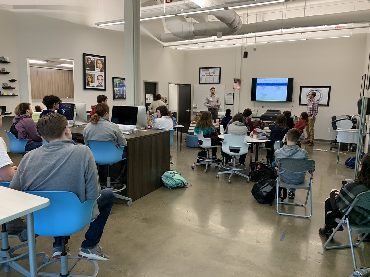 KerkhoffDBEXCEL's tweet photo. Thank you to @EastmanChemCo for sending some awesome Engineers to @KCS_DBEXCEL for  #EWeek2020. Students learned about the different types of engineering careers and enjoyed participating in a hands-on activity. @KCS_District @ThisIsKingsport https://t.co/uUpnnSE0rJ
