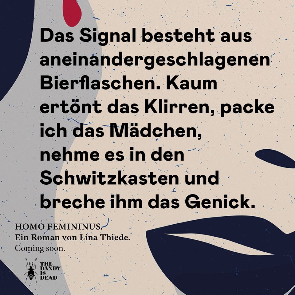 thedandyisdead's tweet image. Teaser gefällig?
Aber gerne doch.
Wie gesagt, der Dandy freut sich auf den April!
🖤🖤🖤🕷 Mit Lynn Lina Thiede, über die er euch demnächst noch mehr erzählt.
---
---
---
#linathiede #writer #autor #wirlesen #lesehunger #leseliebe #lesen #buchtipp #buchblogger #buch #dandyisdead