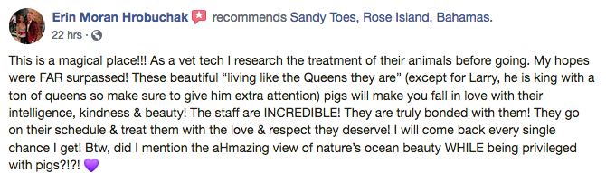 Thanks for the review Erin! We look forward to having you back next time!!