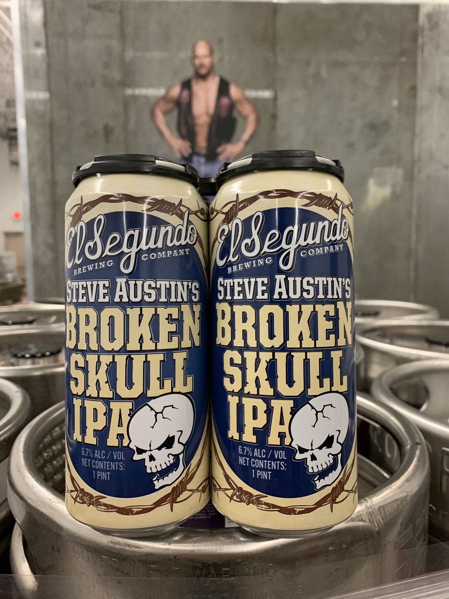 Ohio!!! <a href="/ESBCBrews/">El Segundo Brewing</a> and <a href="/steveaustinBSR/">Steve Austin</a> Broken Skull IPA has arrived!  It’s under surveillance by a certain someone. Give us a HELL YEAH!