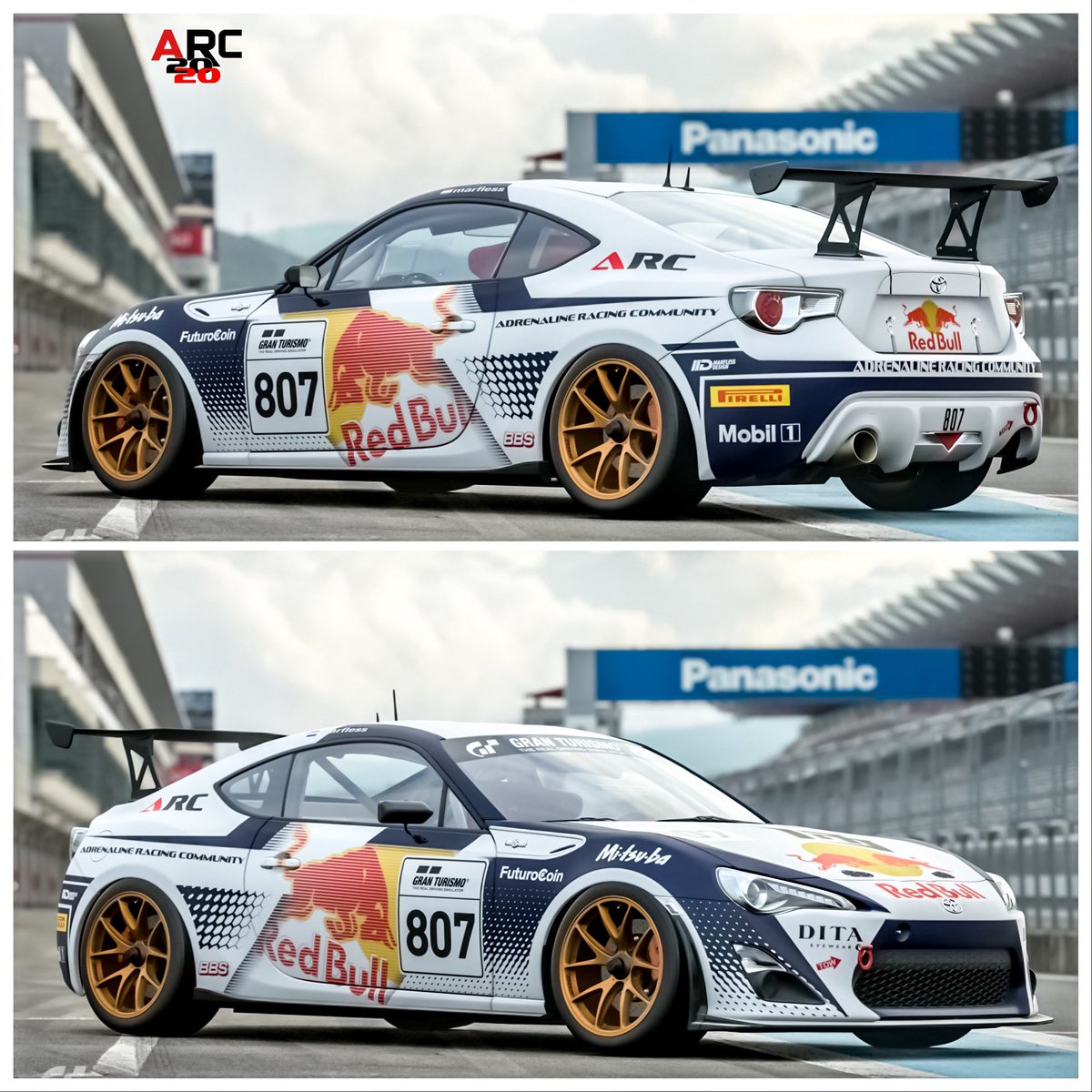Marfless's tweet photo. Redbull livery for the #toyota #gr4 #86 - check https://t.co/xQlZaUXXyk for more images #gtsport #granturismo #livery #love #like #follow #racecar #gr3 #gt3 #gt #touringcar #custom #dutch #arc #ps4 #marflessdesign #art @ARC_PS4 https://t.co/nL9e79wZ1t