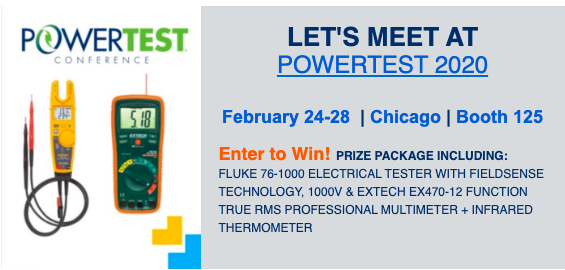 TDSrents's tweet image. Come see us at Booth 125 at PowerTest 2020 next week! 
#TeamTDS #NETA #powertest2020