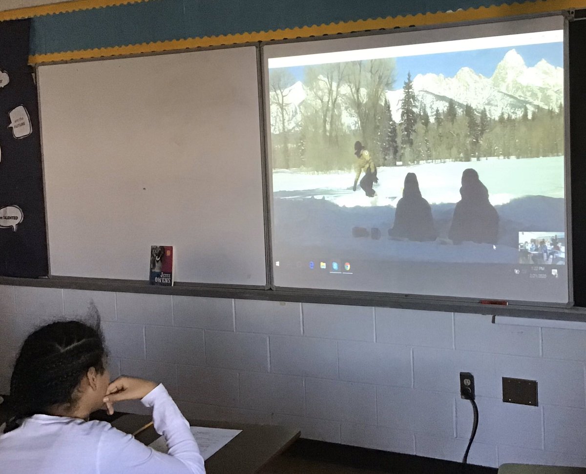 slpasbury's tweet photo. @SkypeClassroom can bring the snow to you!!
DMLK Ss visit @GrandTetonNPS Rangers Elizabeth and Olivia discuss animal🐻adaptations from their desk made of snow! @Asbury_ParkSD @MrGrassoAP @MrSchusslerAP @jillianpmcmanus @mrsnormanap #SnowDesk #GrandTetons #NationalParks #Skype https://t.co/l0sY8fJG4w