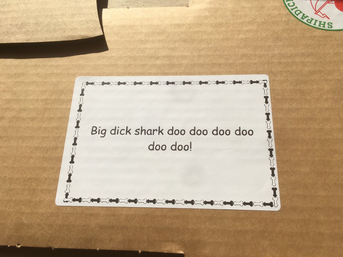 ShipaDick's tweet photo. Big dick shark doo doo doo doo doo doo
#dickmessage https://t.co/vgg29jaBFy