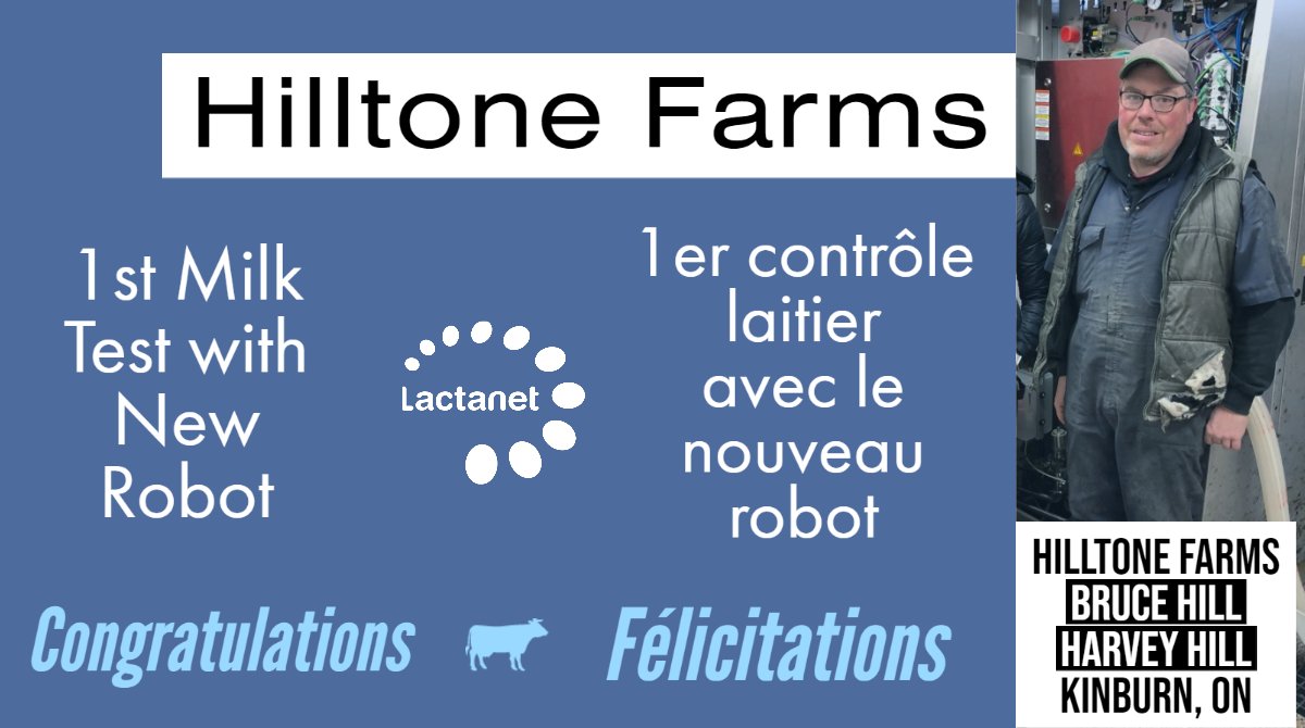 DYK that in January alone, 25 #robot herds got on board to receive their 1st #DHI test with their new robotic #milking system. // Uniquement en janvier, ce sont 25 troupeaux en traite robotisée qui ont effectué leur tout premier contrôle laitier avec leur nouveau robot! #Lactanet