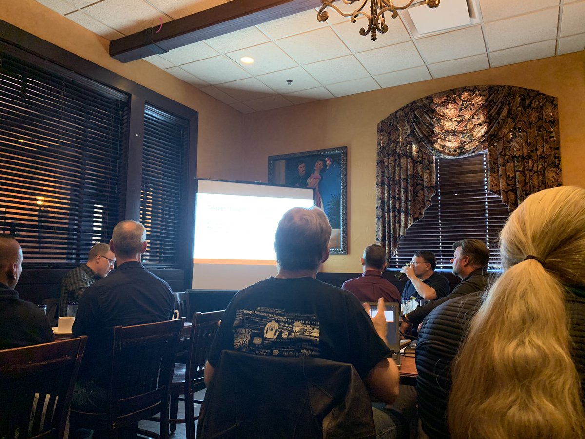 Starting the second presentation for our meeting with <a href="/RealConeHead/">ConeHead</a> talking about he history of hacking.