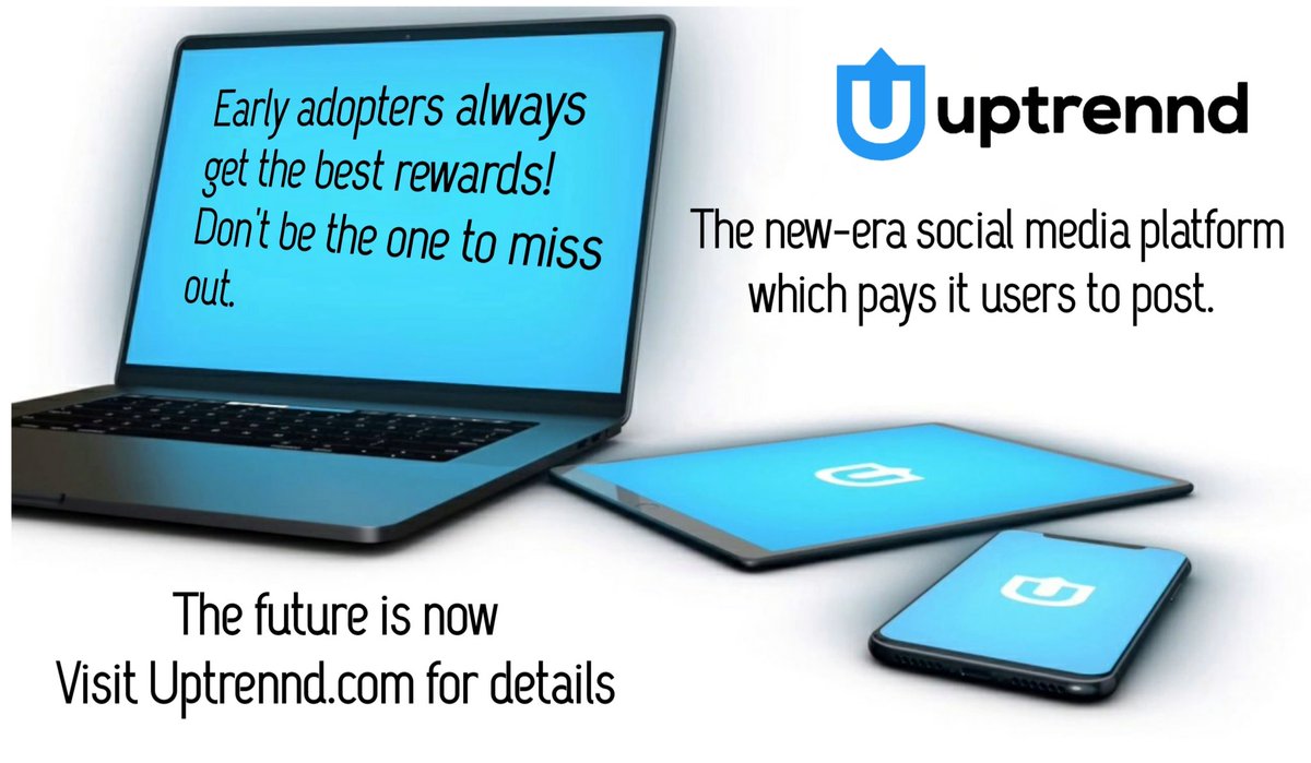 KaspaUK's tweet photo. Now is the best time to join @Uptrennd, get paid to post and maximise your rewards. The future of social media is here! #itpaystobeengaged #1up #crypto #socialmedia https://t.co/KqeCFqgZHD