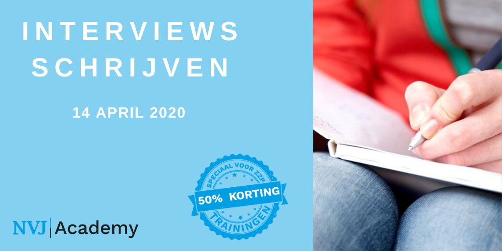 nvjacademy's tweet photo. Leer van @brigitkooijman de praktische kneepjes van het interviews schrijven: hoe je je materiaal selecteert, hoe je je tekst opbouwt en de spanning vasthoudt. Maar vooral: hoe je gewaagdere, scherpere keuzes maakt. 
https://t.co/hZnZpaogQN https://t.co/ulxv2Kl1Z1
